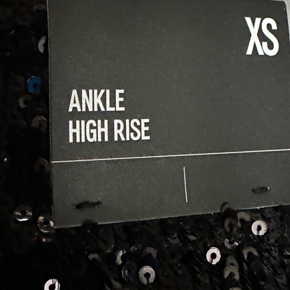 Express High Rise Sequin Slim Leg Ankle Pants - Picture 6 of 6